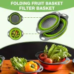 Collapsible Silicone Colander & Strainer – Quick Drain, Durable, Unbreakable Kitchen Basket for Fruits, Vegetables & Pasta in Pakistan