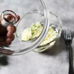 Set of 3 Round Tempered Glass Bakeware Bowl With Cover Transparent Food Storage