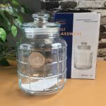 Air Tight Glass Jar 2.2 Litters Capacity Clear Glass Storage Jar