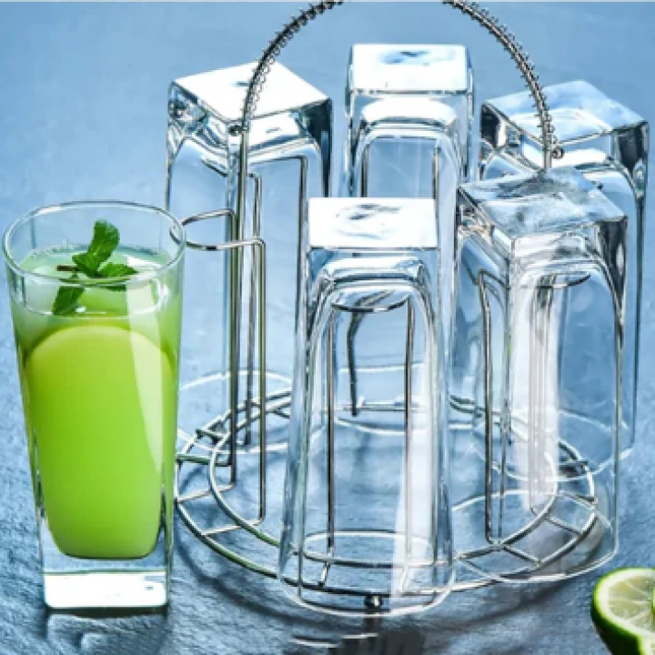 Set Of 6 Water Glasses 280ML Dessert Glass