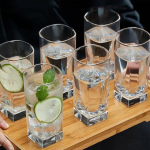 Set Of 6 Water Glasses 280ML Dessert Glass