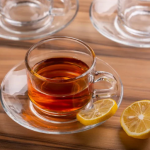 Elegant Transparent Design Set of 6 Cup Saucer