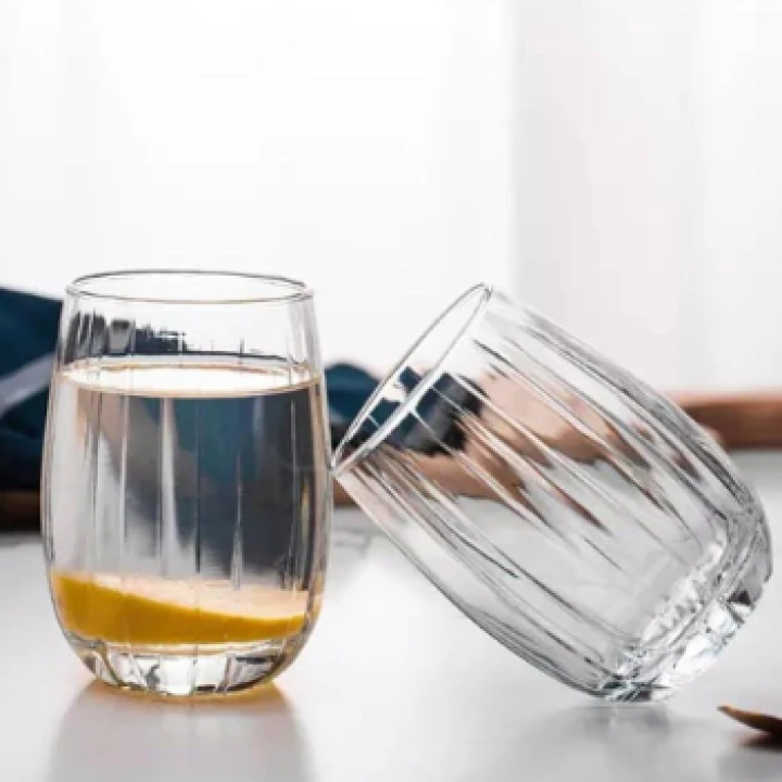 Set Of 6 Glasses Transparent Elegance Drinking Classes 380ML