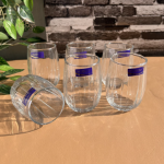 Set Of 6 Glasses Transparent Elegance Drinking Classes 380ML