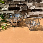 Set Of 7 Color Glass Ice Cream & Fruit Serving