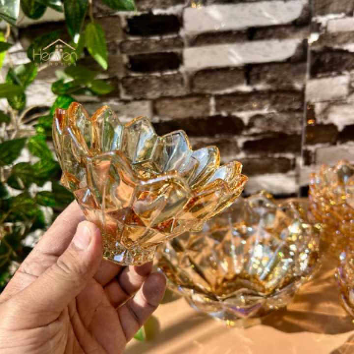 Set Of 7 Color Glass Ice Cream & Fruit Serving