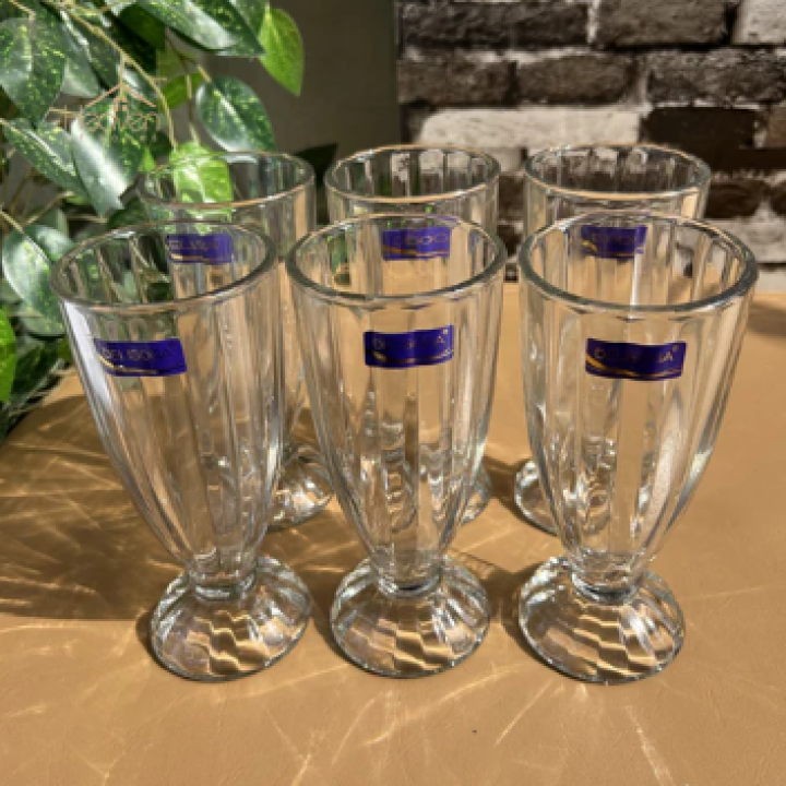Set Of 6 MilkShake/Juice Glass Falooda Glass 340ML