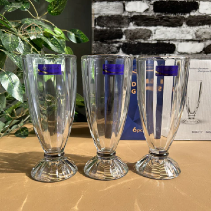Set Of 6 MilkShake/Juice Glass Falooda Glass 340ML