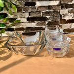 Set Of 7 Clear Premium Glass Fruit Sarving