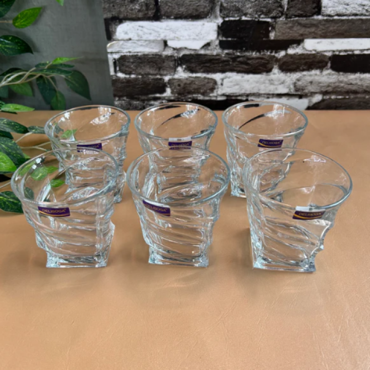 Set Of 6 Transparent Premium Driking Glasses 340ML