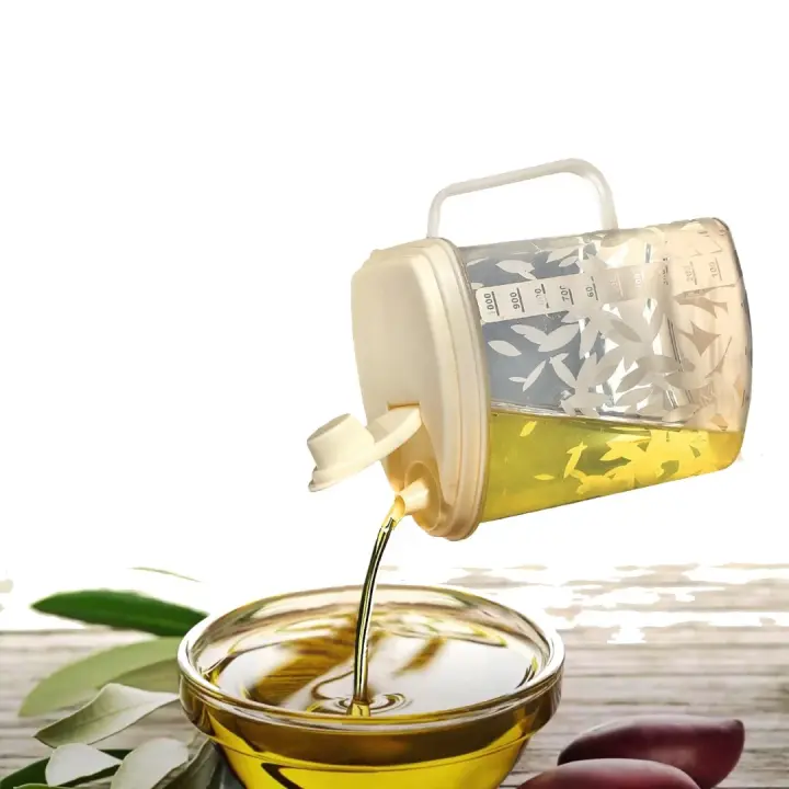 Aroni Premium Leak-Proof 1L Oil Jug – Durable, Easy-Pour, and Spill-Free Storage pack of 2