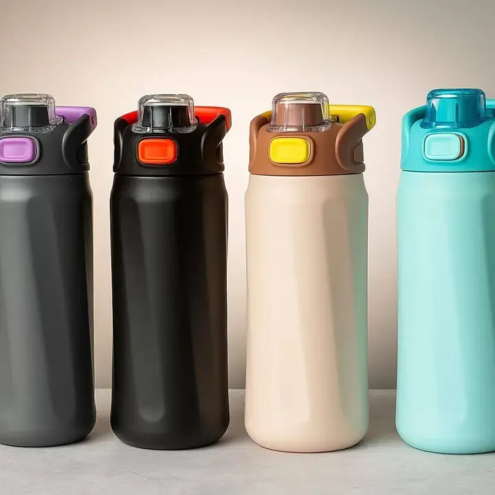 700ml 316 Stainless Steel Thermos Bottle – Hot & Cold Insulated Water Flask with Flip Straw Lid | Keeps Hot for 12 hrs & Cold for 18 hrs