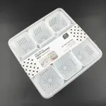 Multi-Grid Fridge Organizer Basket – 9 Compartment Food Storage Tray with Lid | Vegetable, Fruit & Freezer Container